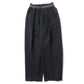 RIB TUCK BAGGY PANTS - French Terry -