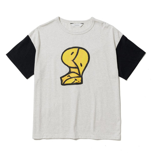 CUBISM SMILE 2TONE H/S T-SHIRT