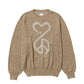 CALLIGRAPHIC LOVE & PEACE KNIT