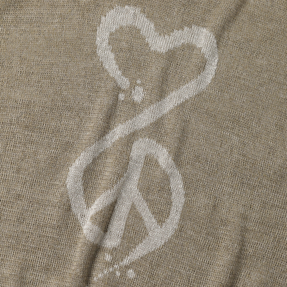 CALLIGRAPHIC LOVE & PEACE KNIT