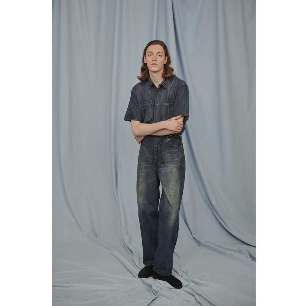 BELTLESS WAIST JEAN TROUSER 990 (FADE INDIGO)