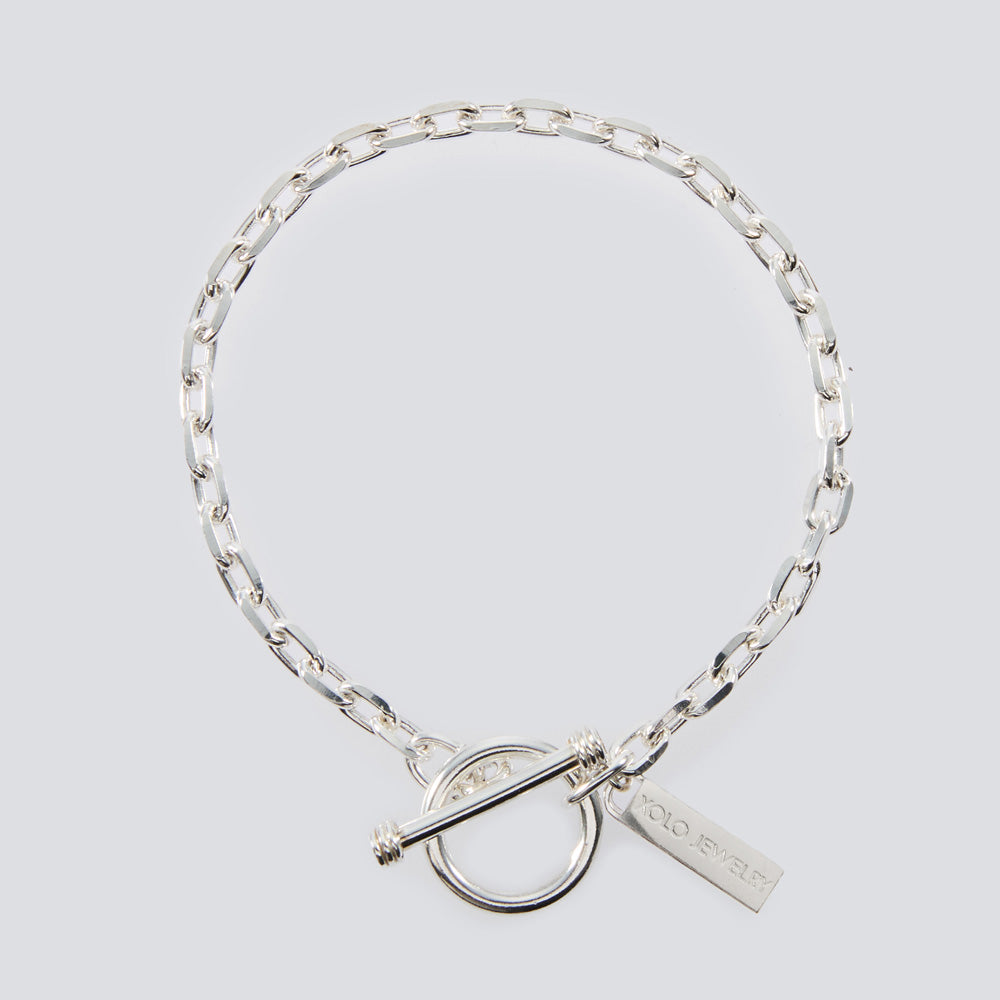 Oval Cut Link Bracelet -4mm-