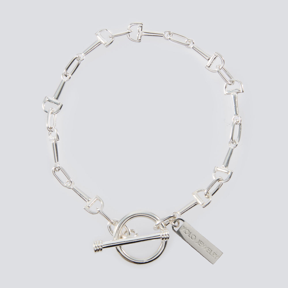 XOLO JEWELRY (ショロ) Horse Bit Link Bracelet -6mm- XOB118