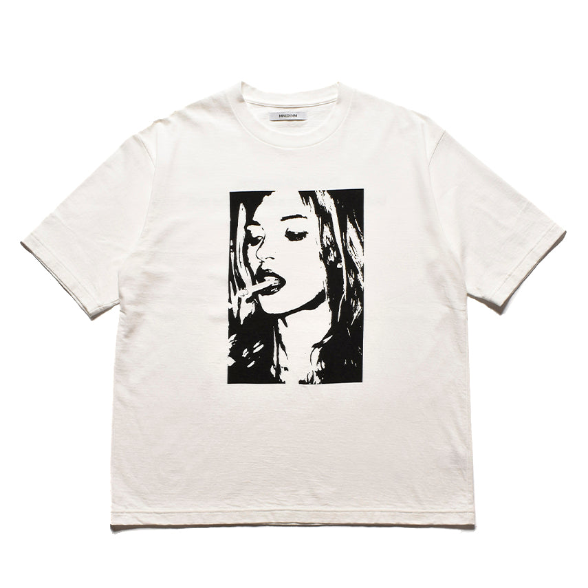 Monochrome Two tone Face Crewneck T-SH