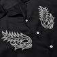 Cu.Denim Boot Crest Open Collar SH