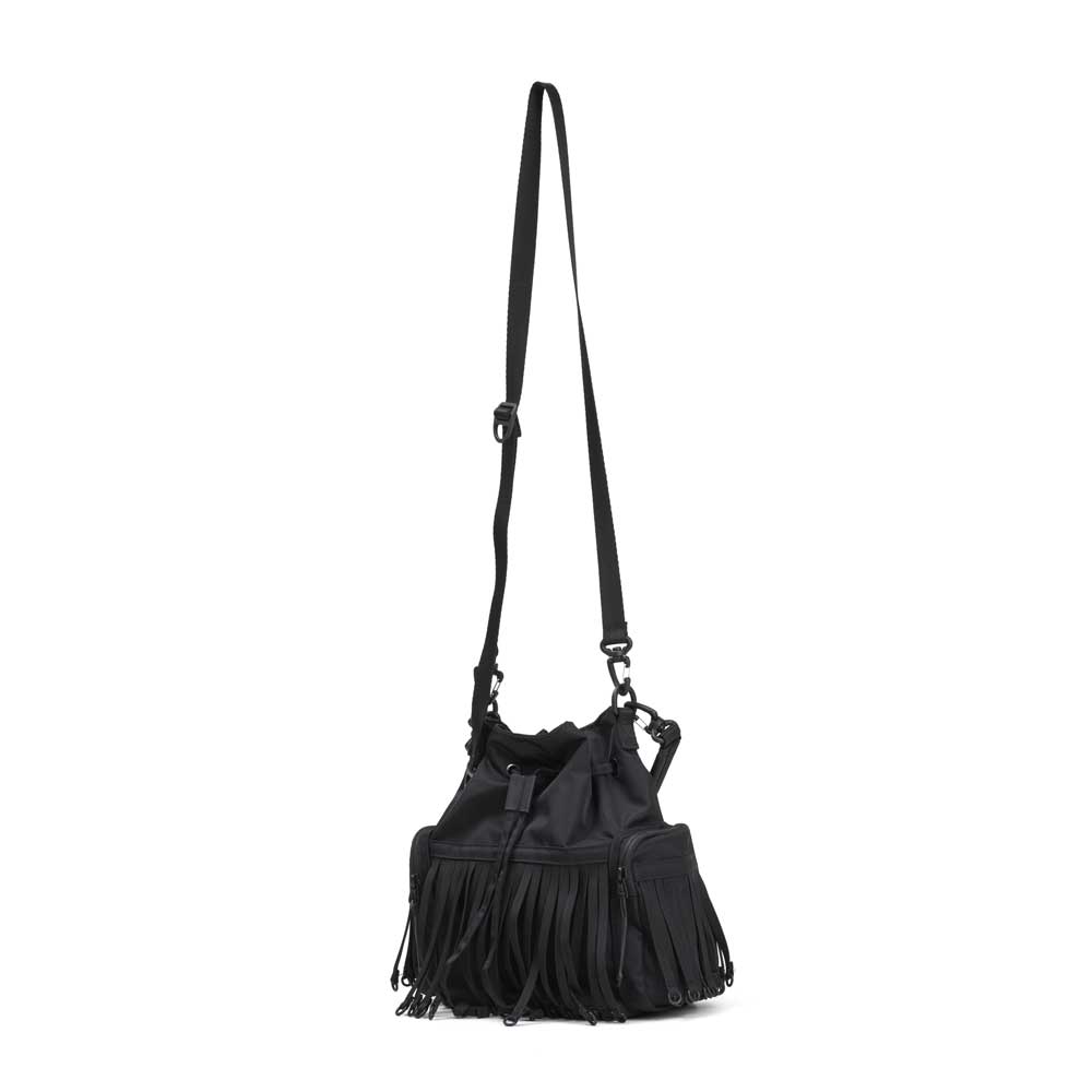 TAPE FRINGE DRAW STRING BAG
