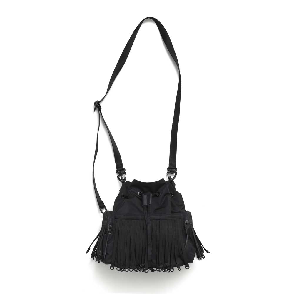 TAPE FRINGE DRAW STRING BAG