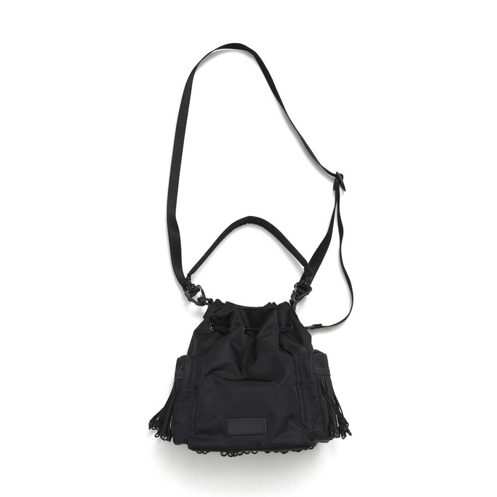 TAPE FRINGE DRAW STRING BAG