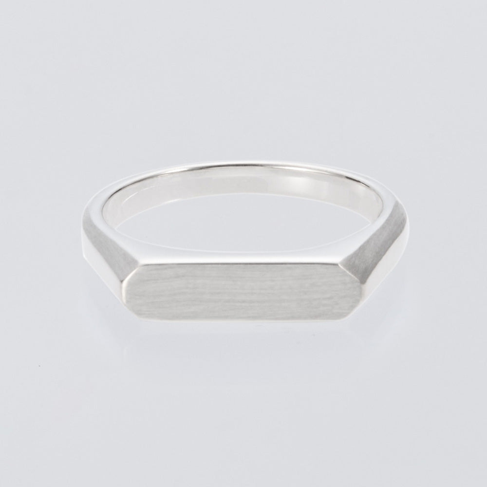 XOLO JEWELRY (ショロ) Signet Ring with Hair Line -Thin- XOR120
