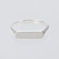 Signet Ring with Hair Line -Thin-