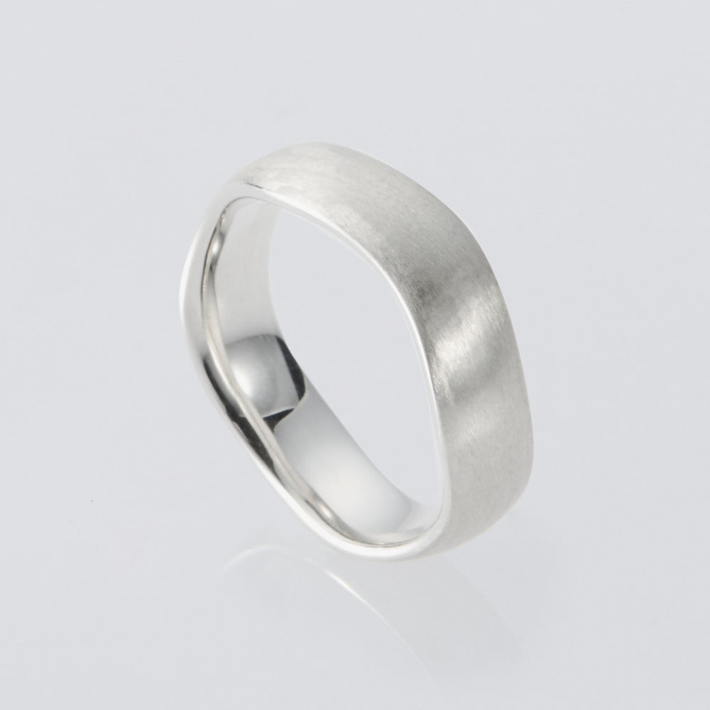 XOLO JEWELRY (ショロ) Wave Ring with Hair Line XOR119 (XOR119