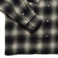 C.Flannel Ombre Open Collar SH