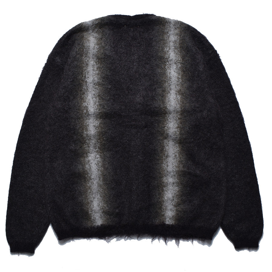 MINEDENIM(マインデニム) - Fuzzy Stripe Mohair Knit Cardigan (2509