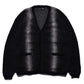 Fuzzy Stripe Mohair Knit Cardigan
