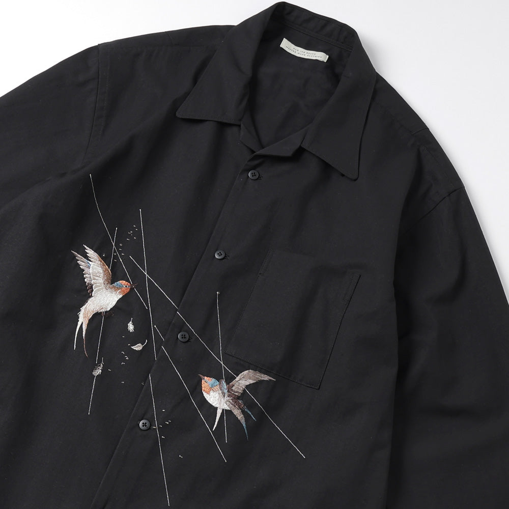 SILK NEP CLOTH SOUVENIR SHIRTS (Long-sleeve)