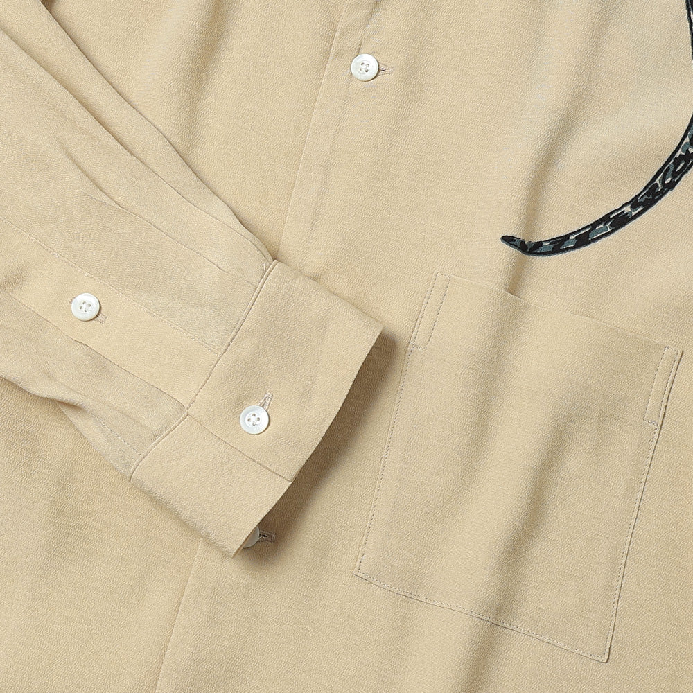ORIGINAL PRINTED OPEN COLLAR SHIRTS Hebi Long-sleeve