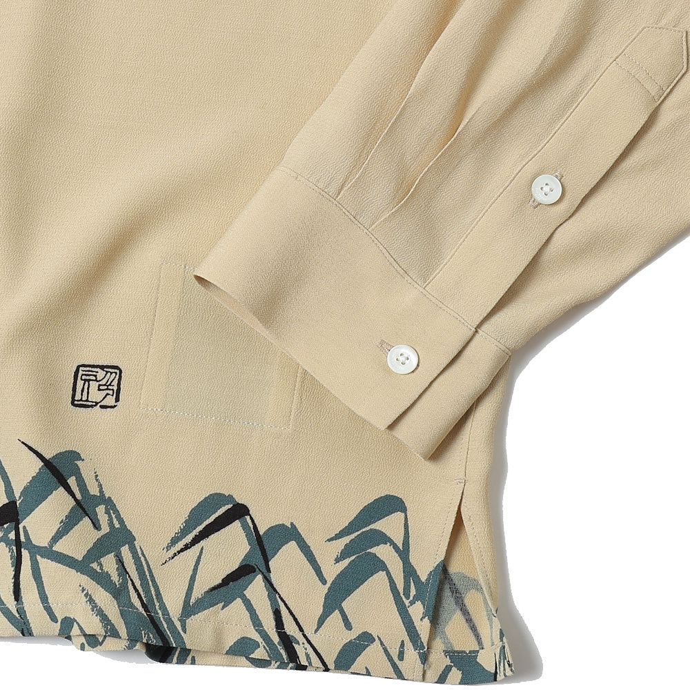 ORIGINAL PRINTED OPEN COLLAR SHIRTS Hebi Long-sleeve