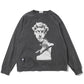 OVER DYE PRINT RAGLAN TEE