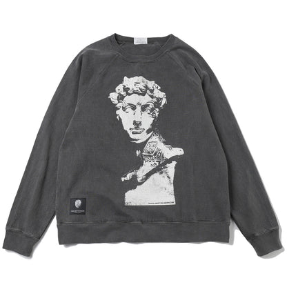 OVER DYE PRINT RAGLAN TEE