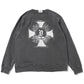 OVER DYE PRINT RAGLAN TEE