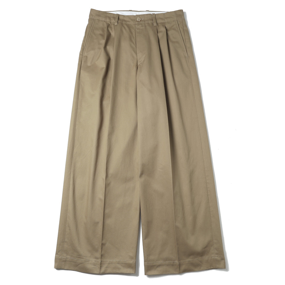 2TUCK WIDE CHINO TROUSERS