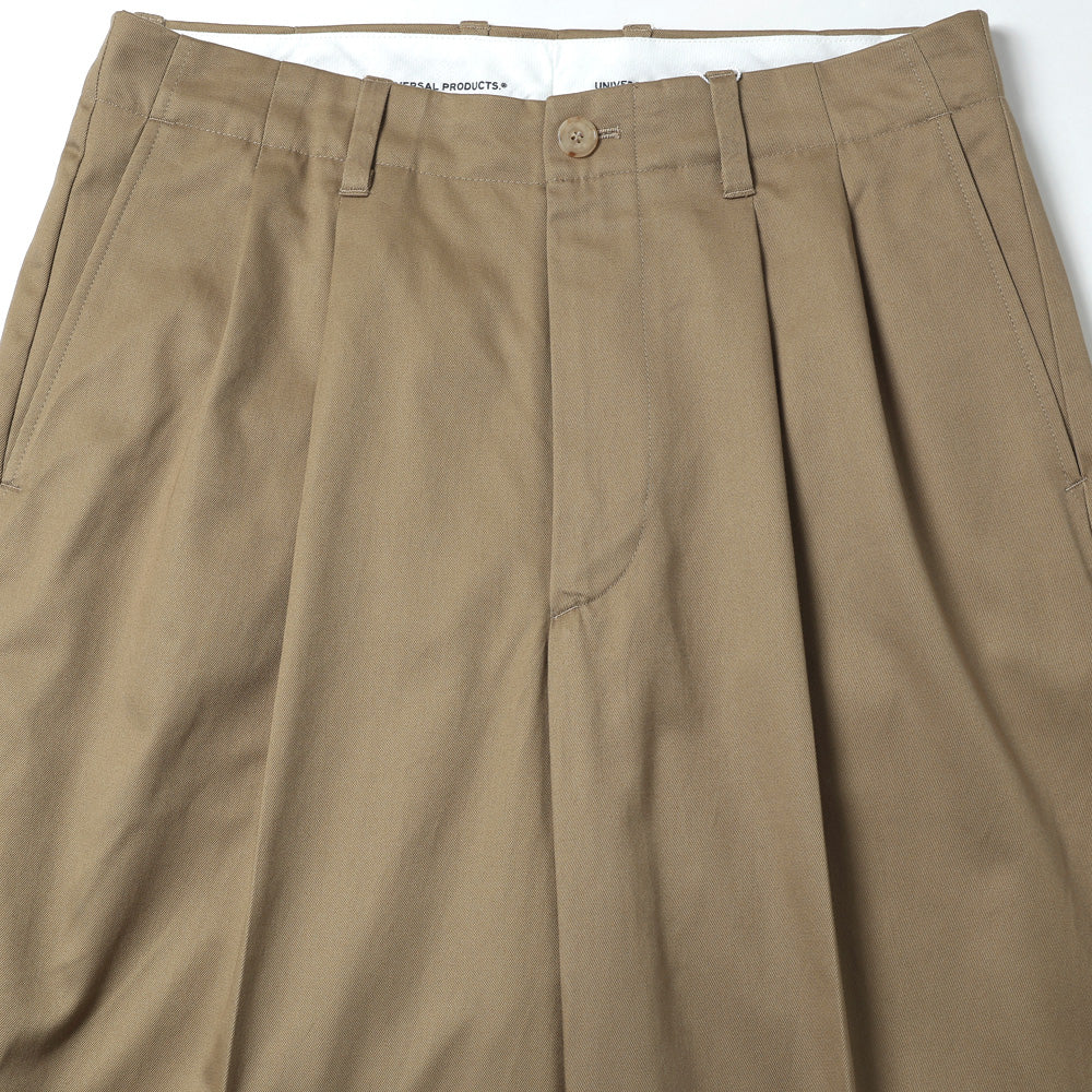 2TUCK WIDE CHINO TROUSERS