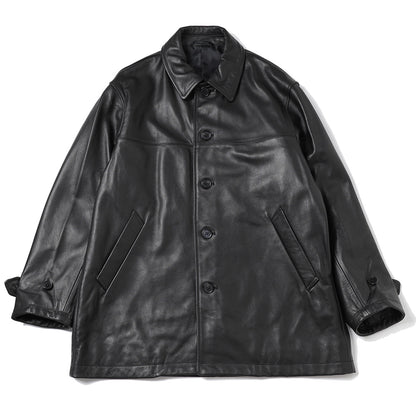 LEATHER CAR COAT