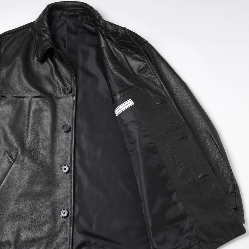 LEATHER CAR COAT