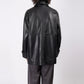 LEATHER CAR COAT
