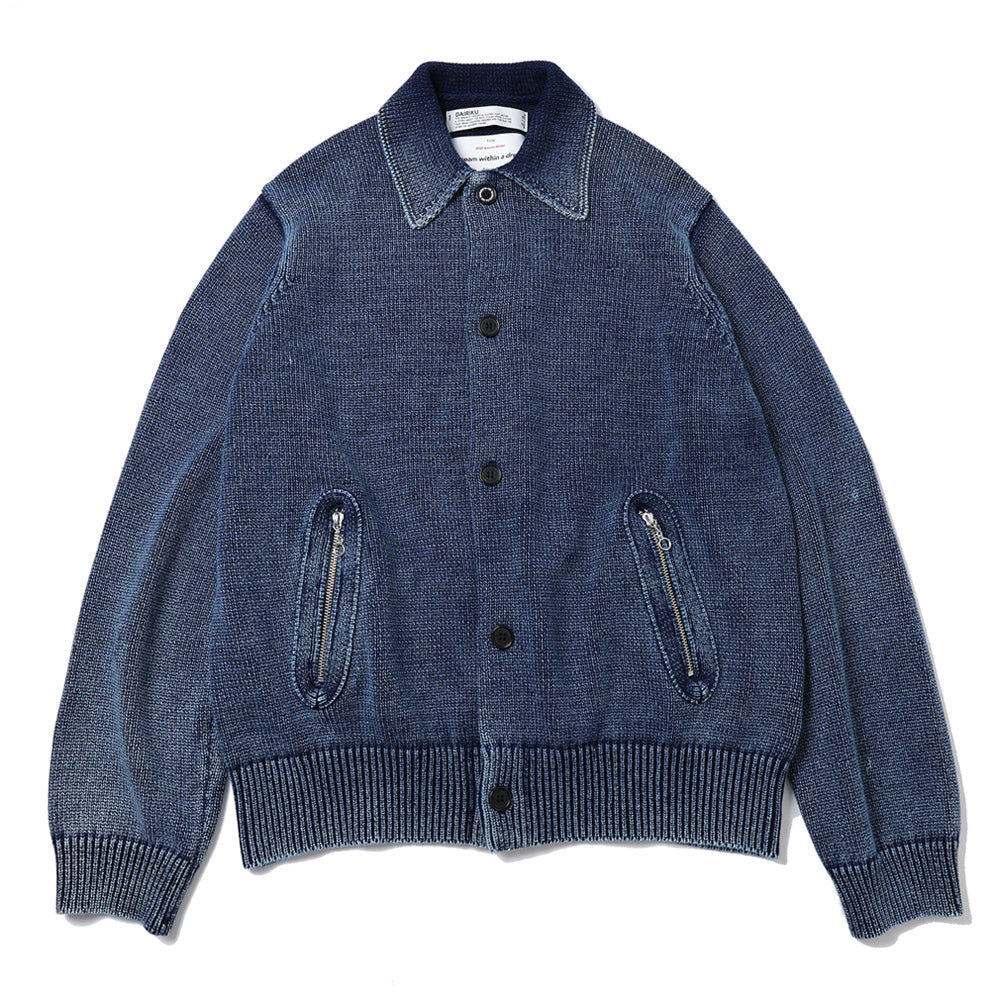 Vintage Dyed Knit Jacket