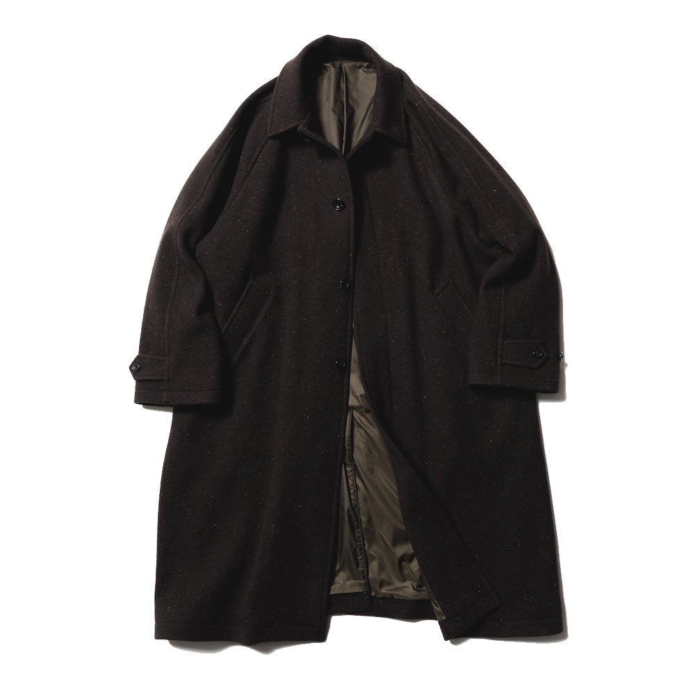 Unlikely Balmacaan Coat Nep Tweed