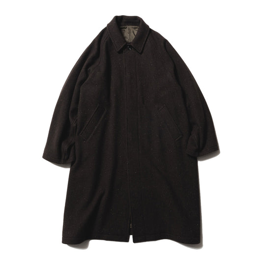 Unlikely Balmacaan Coat Nep Tweed