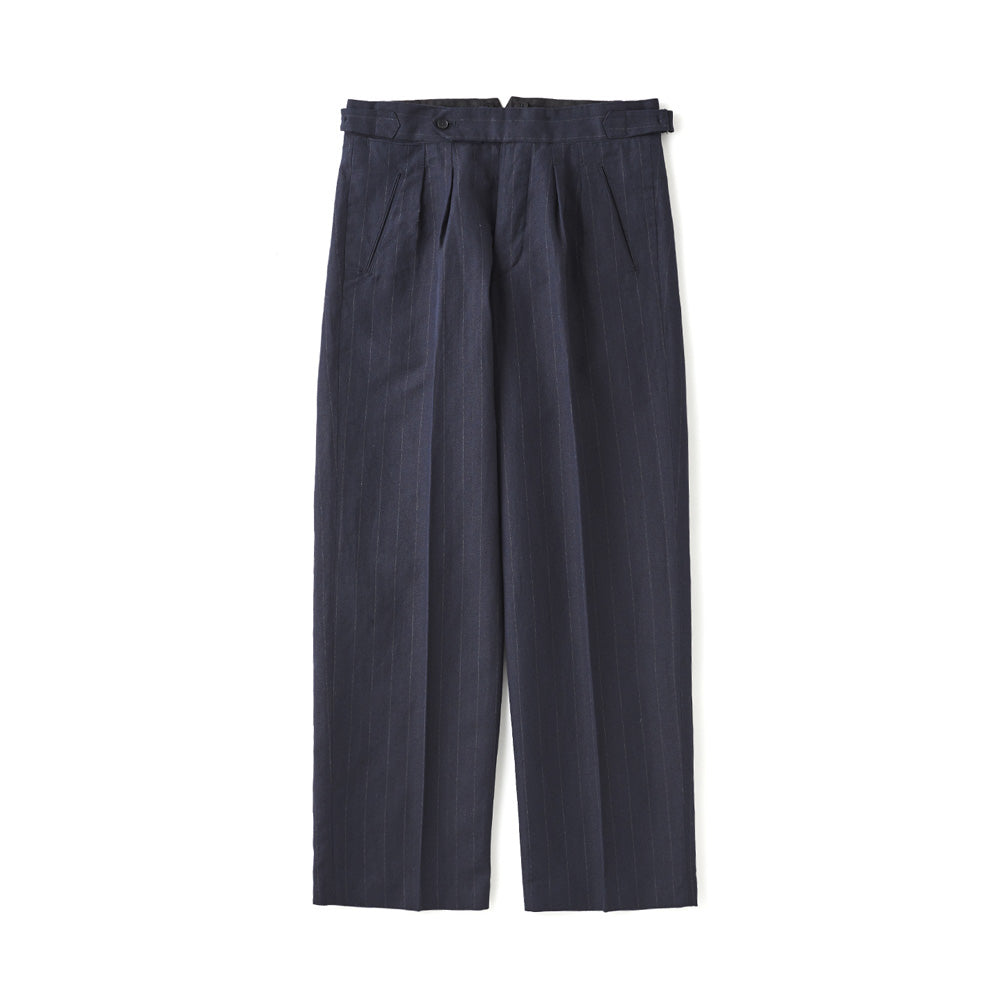 DOUBLE-PLEATED SMARTY TROUSER