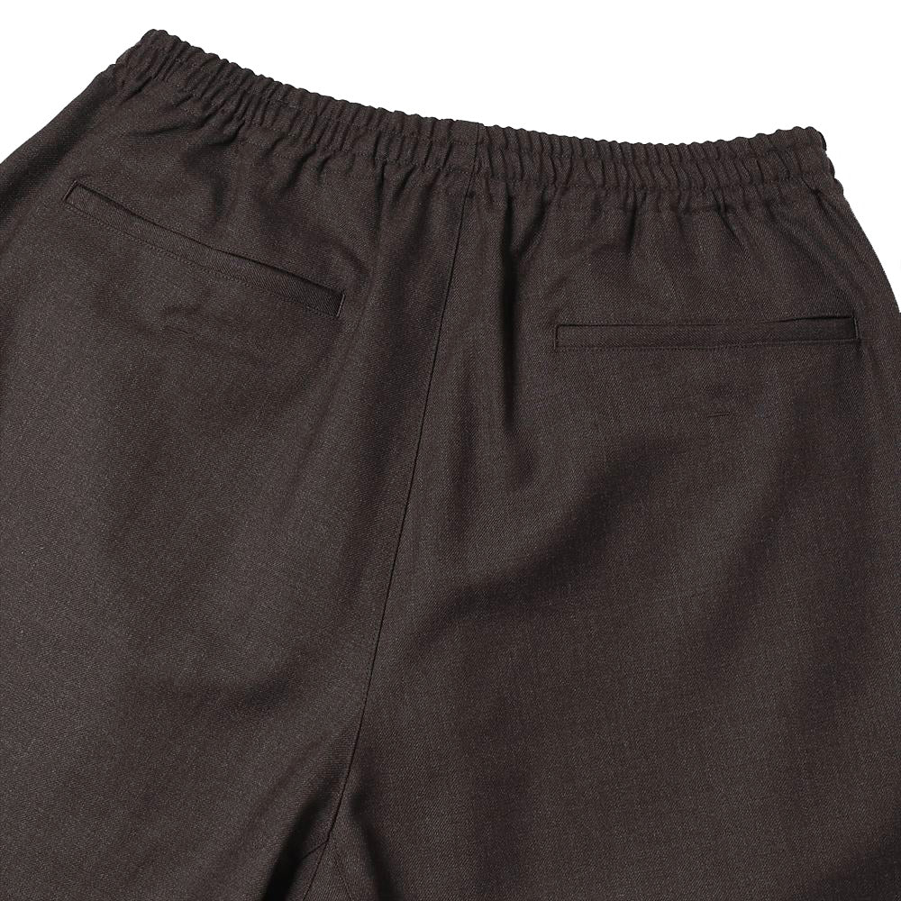 WOOL WIDE TRACK TROUSERS