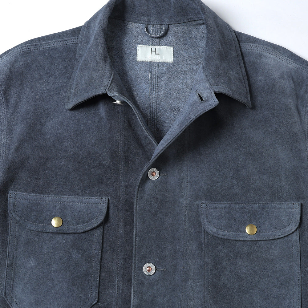 HERILL（ヘリル） Goat Suede Railroad Chore Jacket 26-011-HL-8000