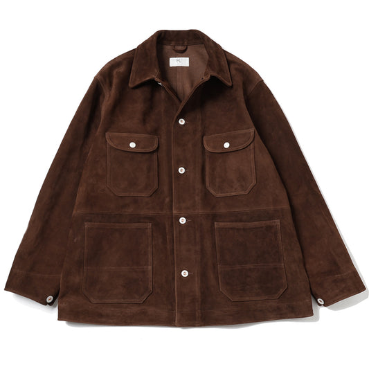 Lamb Suede Railroad Chore Jacket