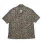 Leopard Print Flannel S/S Open Collaar SH