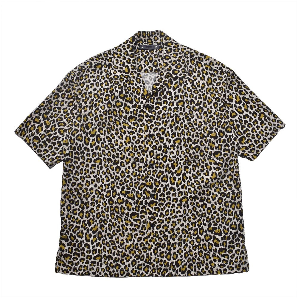 Leopard Print Flannel S/S Open Collaar SH