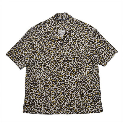 Leopard Print Flannel S/S Open Collaar SH