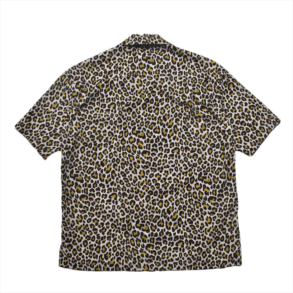 Leopard Print Flannel S/S Open Collaar SH
