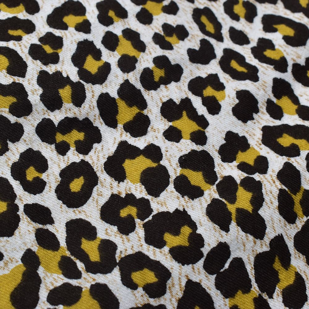 Leopard Print Flannel S/S Open Collaar SH