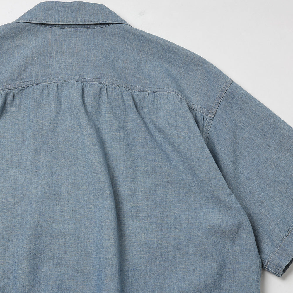 GATHERED WAIST MARLBORO SHIRTS (Short-sleeve)
