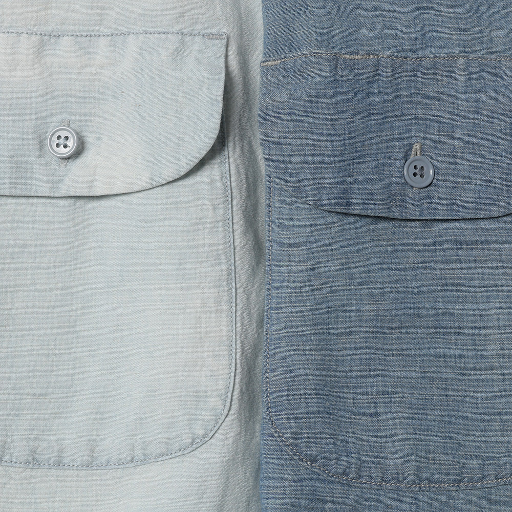 GATHERED WAIST MARLBORO SHIRTS (Short-sleeve)