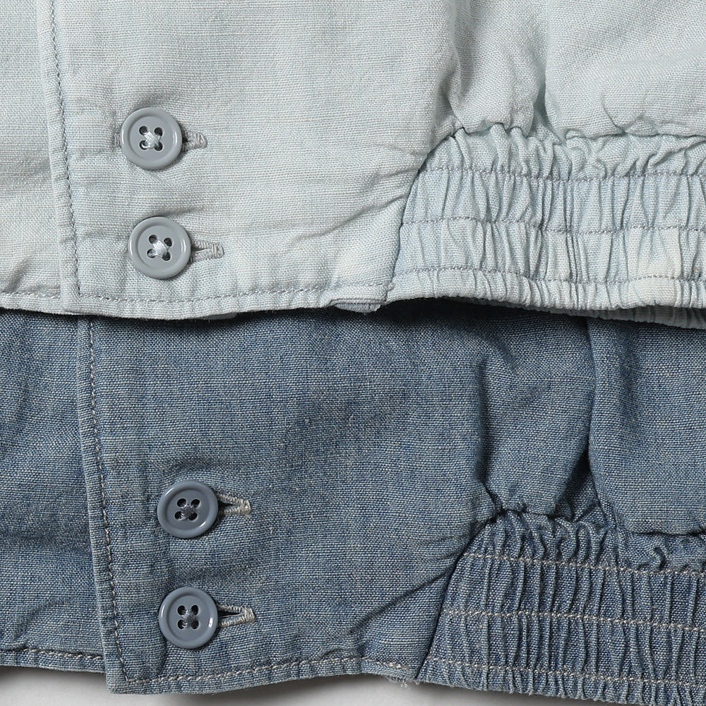 GATHERED WAIST MARLBORO SHIRTS (Short-sleeve)