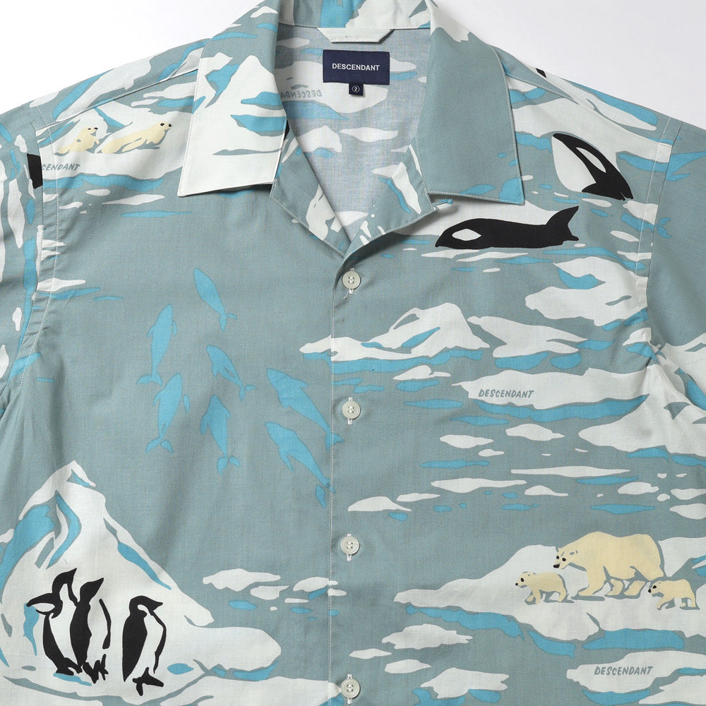 EDGD OPEN COLLAR TEXTILE SS SHIRT 261TQDS-SHM06 (261TQDS-SHM06