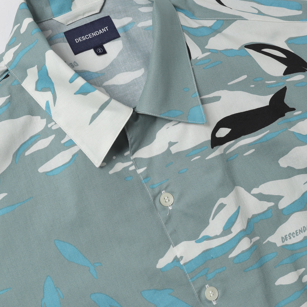 EDGD OPEN COLLAR TEXTILE SS SHIRT