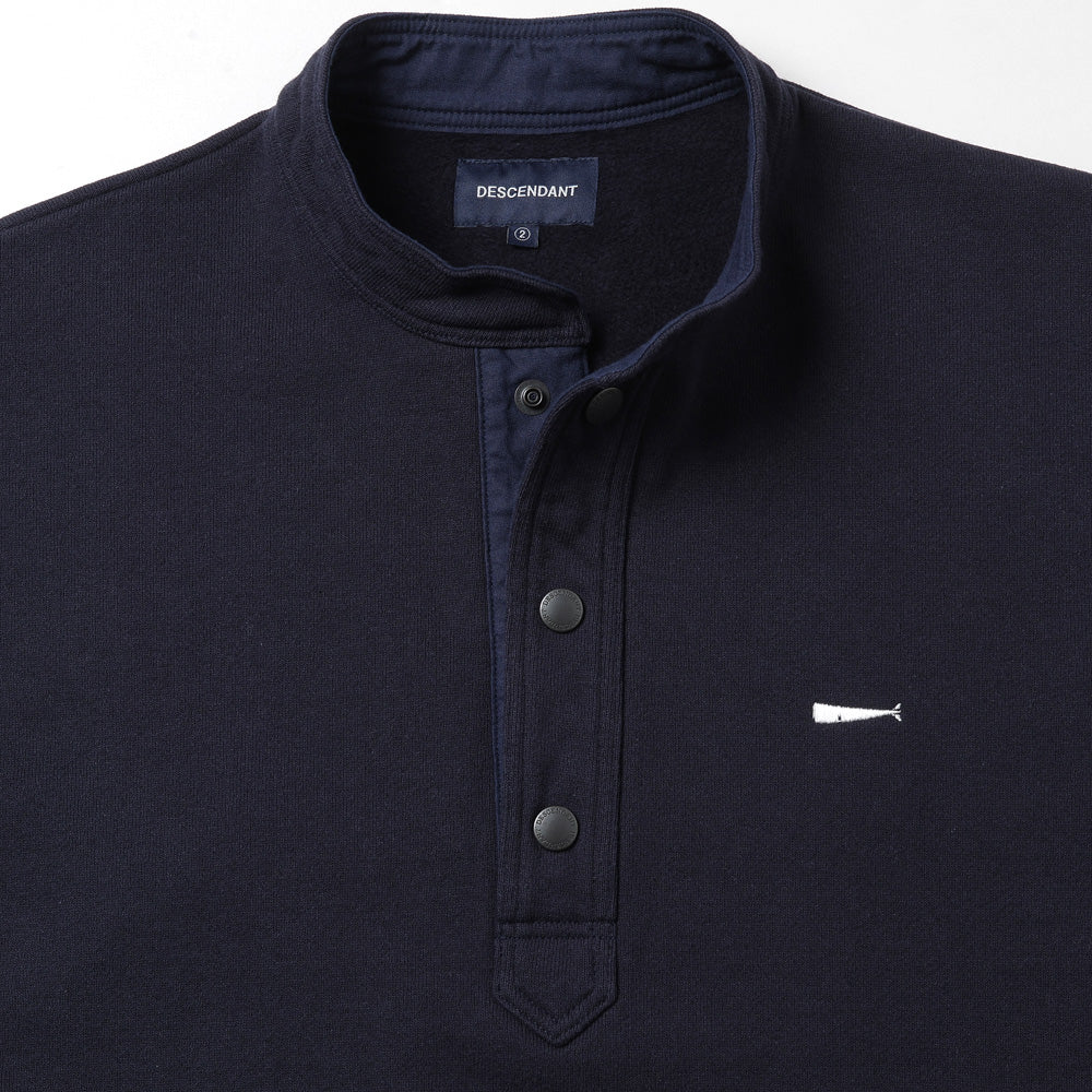 VOIL HENLEY NECK PIGMENT DYE
