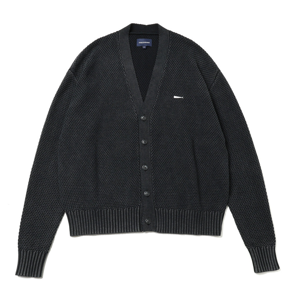 NURSE KNIT CARDIGAN PIGMENT DYE
