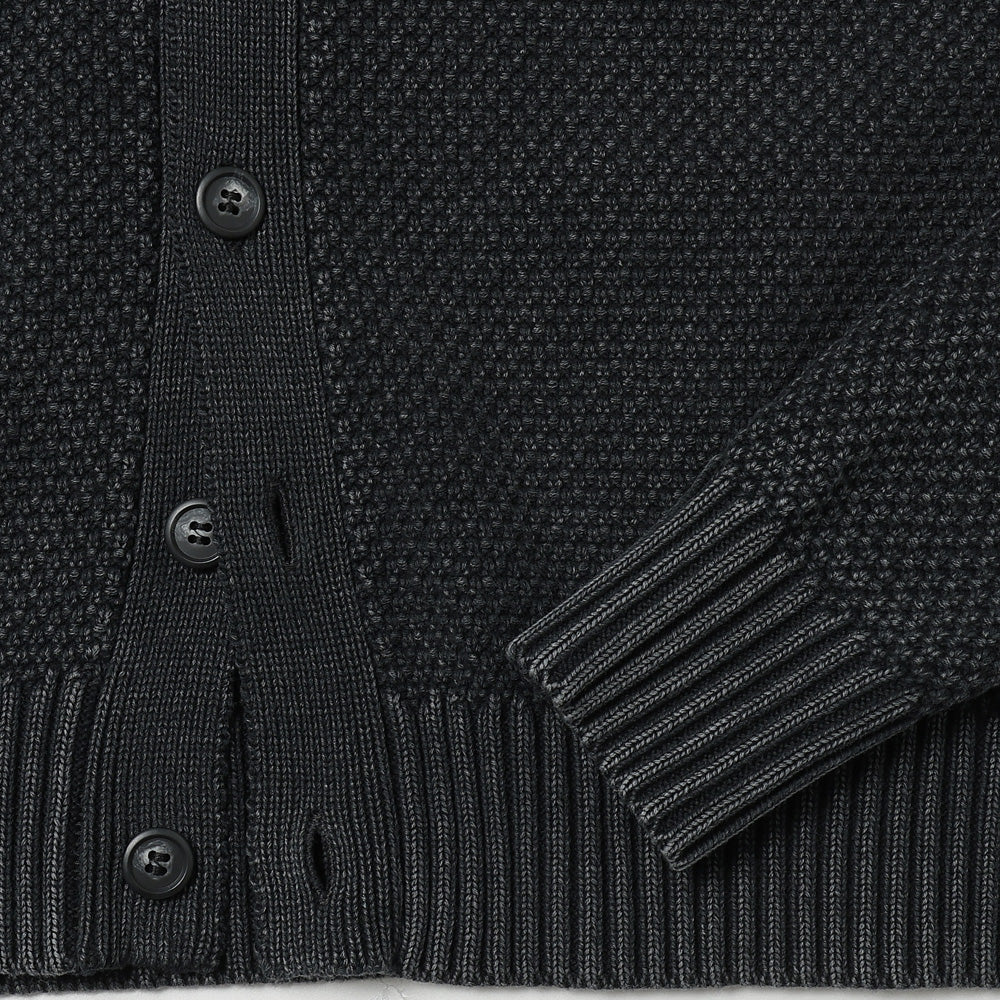 DESCENDANT (ディセンダント) NURSE KNIT CARDIGAN PIGMENT DYE