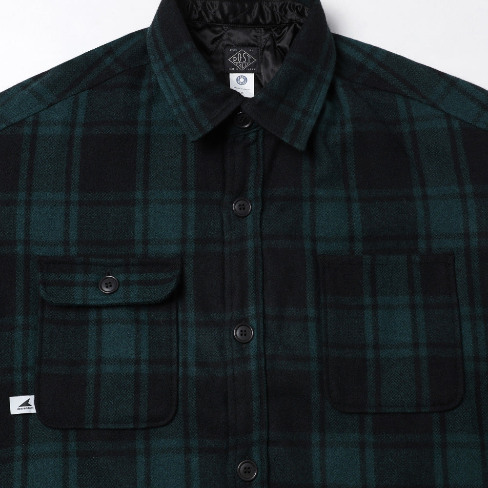 CRA90 PLAID JACKET POST O'alls